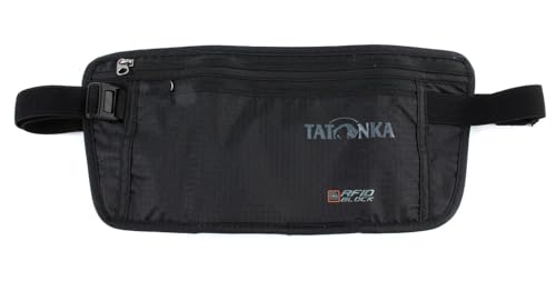 Tatonka Skin Moneybelt Int. RFID B - Flache Bauchtasche mit TÜV-zertifiziertem RFID-Blocker und Zwei Reißverschluss-Fächern - Hüfttasche für Frauen und Männer