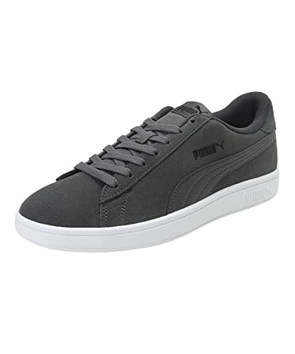 PUMA Unisex Puma Smash V2 Sneaker, Castlerock Puma Black White, 44 EU