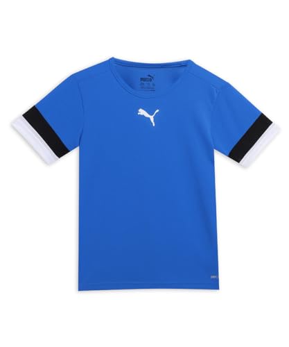PUMA Unisex Kinder Teamrise Jersey Jr Shirt, Electric Blue Lemonade-puma Black-puma White, 128 EU