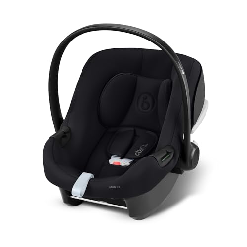 CBX by CYBEX Babyschale Aton B2 i-Size, Ab Geburt bis ca. 24 Monate, Max. 13 kg, Inkl. Neugeboreneneinlage, SensorSafe kompatibel, Schwarz