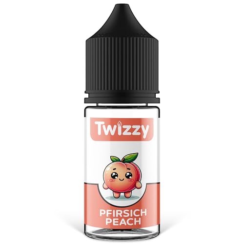 Twizzy Pfirsich Lebensmittelaroma -30ml- Intensives Aroma – Ideal zum Backen, in Lebensmitteln & Getränken, auch für Vernebler, Nebelmaschinen, uvm.