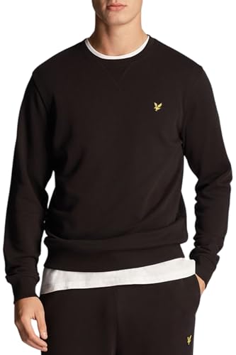 Lyle & Scott Sweatshirt für Männer - Klassisches hochwertiges Herren Pullover mit Rundhalsausschnitt, Schlichter, langärmeliger ohne Kapuze, 100% Baumwolle, XS-XXL