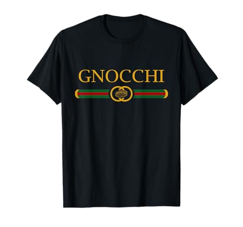 Gnocchi Feinschmecker mit lustigem Logo-Stil T-Shirt