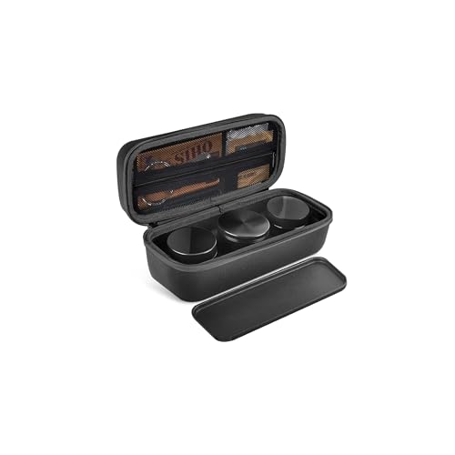 Marvero Geruchsdichte Tasche Premium 2.0 - Geruchssichere Dose mit UV-Glasbehälter, Arbeitsablage & Grind| 100% Wasserdicht, Stoßfest Eva-Material | Gut für Reisen (23x9x8,5cm),Schwarz