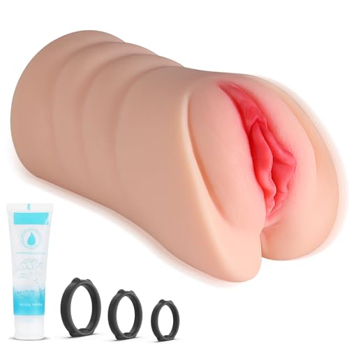 Stoßfunktion & Vibration Masturbieren für Männer, Sex Spielzeug für die Männer Taschenmuschi Masturbator, Sexpuppe Masturbatoren Sex Toys, Sex Toyset für Man Vibratorensets Pocket Pussy (L)
