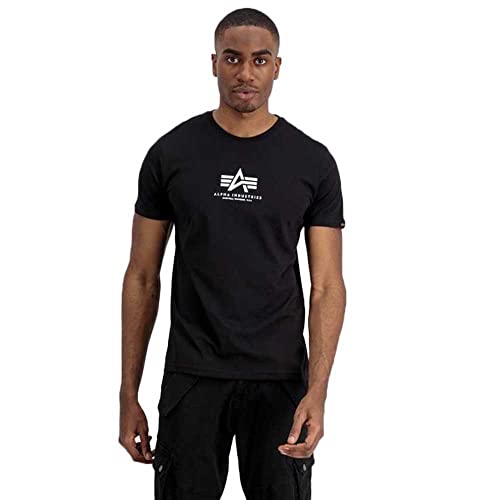 Alpha Industries Herren T-Shirt Basic T, Gr. XX-Large, Schwarz (Black 03)