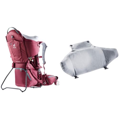 deuter Kid Comfort Kindertrage, 14 L, maron & KC Chin Pad Kopfkissen für deuter Kindertragen