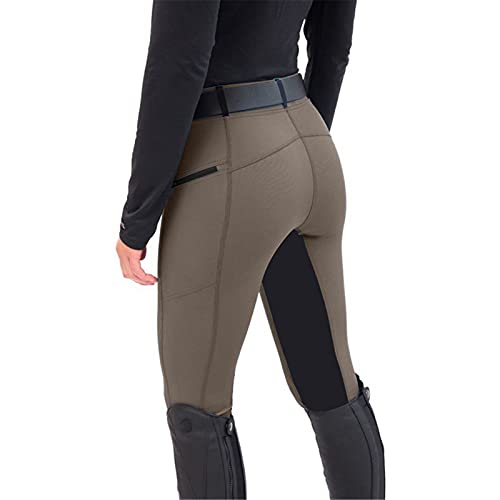 Reithose Damen High Waist Reitleggings Skinny Slim Fit Vollbesatz Reiter Hose Stretch Radhose Motorrad Lange Hosen Reitbekleidung für Frauen Teenager Mädchen