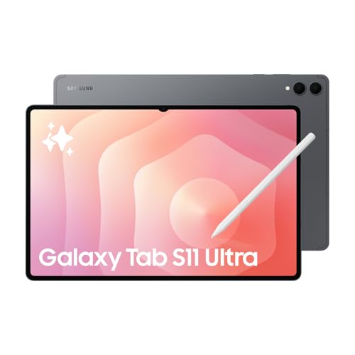 Samsung Galaxy Tab S11 Ultra (CAD Version & Garantie) - Graphit, 512 GB, 14,6 Zoll Android Tablet, Galaxy AI Verbesserungen, DeX-Modus, dynamisches AMOLED 2X Antireflexdisplay, neu gestalteter S Pen
