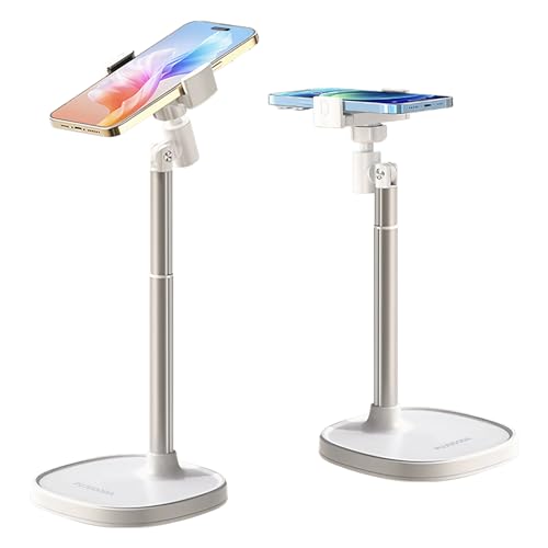 PUJUDODA Handy Halterung Tisch, 360° Verstellbarer Smartphone ständer,ideal für Live-Streaming und Videoaufnahmen Handy ständer Für Mobiltelefone wie iPhone,Android