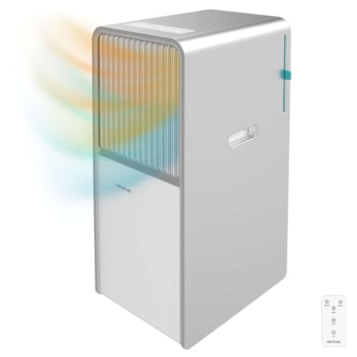 Cecotec - Mobile Klimageräte ForceClima 12650 Style Heating, 12000 BTU, Abdeckungsbereich 28 m2, Fernbedienung, Berührung, Wärmepumpe, Luftentfeuchter, LED -Bildschirm, 5 Modi, Timer