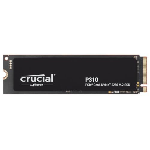 Crucial P310 SSD 500GB M.2 2280 PCIe Gen4 NVMe, bis 6.600 MB/s, Gaming für Laptop und Desktop PC, Interne Festplatte - CT500P310SSD801