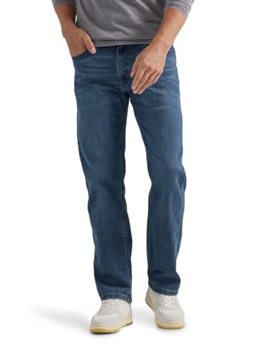 Wrangler Authentics Herren Regular Flex Jeans, Blue Ocean, 40W / 32L