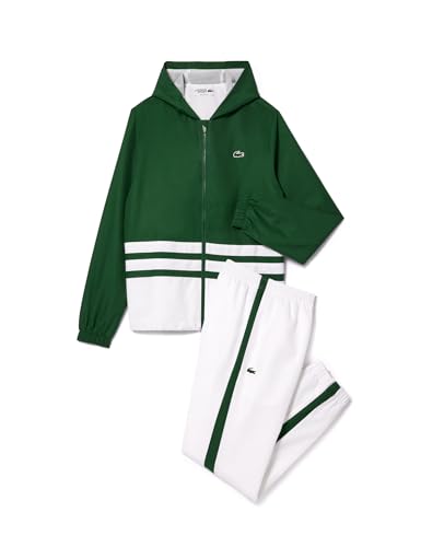 Lacoste SPORT - Herren Sportanzug, Grün/Weiß/Grün, L