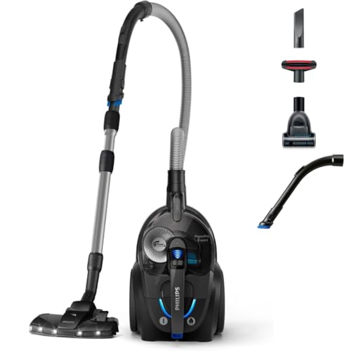 Philips PowerPro Expert 7000 Series (beutelloser Staubsauger, TriActive+ LED-Düse, Allergiefilter, 900 Watt) hochglanzschwarz - FC9747/09