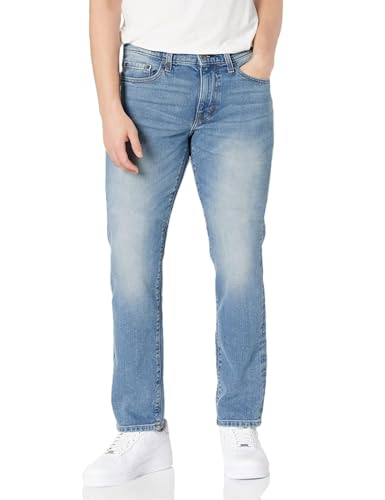 Amazon Essentials Herren Slim-Fit-Jeans - Auslauffarben, Helle Waschung, 32W / 32L