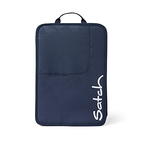 Satch Heftbox DIN A4 Schulrucksackbox mit Griff und DREI Fächern, hochwertig und leicht, blau, one Size, Kindergepäck