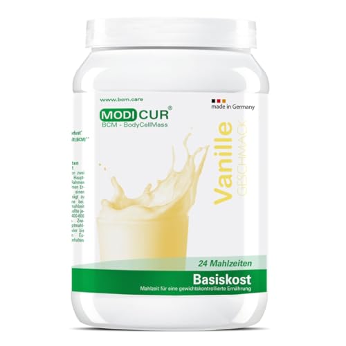 BCM Modicur Basis Vanille 1 Dose à 480g (24 Portionen/BCM Diät/Eiweißshake/BCM BodyCellMass)