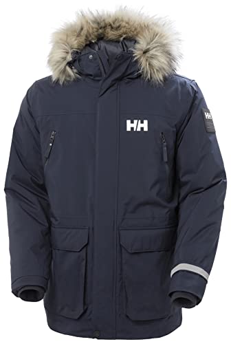Helly Hansen Men's Reine Parka Jacket, Navy, L, M