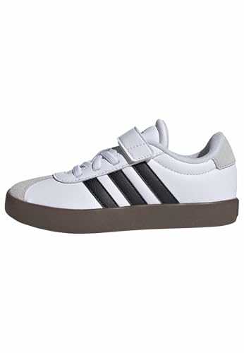 Adidas Unisex Kinder VL Court 3.0 Shoes, Cloud White/Core Black/Grey One, 34 EU