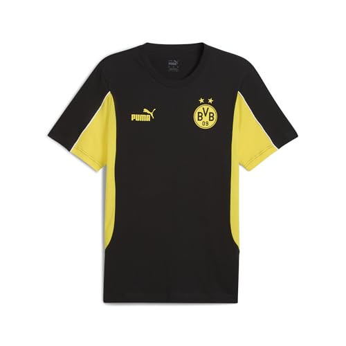 PUMA Herren Borussia Dortmund ftblARCHIVE T-Shirt L, Black Faster Yellow