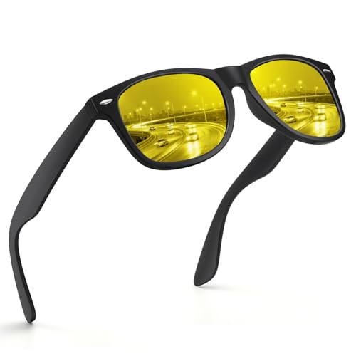 nachtsichtbrille,nachtfahrbrille,nachtbrille zum autofahren,nachtsichtbrille für autofahrer,Polarisiert Sonnenbrille Herren und Damen UV400,nachtfahrbrille für brillenträger ,nacht brille auto-Q