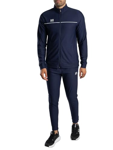 Under Armour Herren Challenger Line Trainingsanzug, Midnight Navy/White, M
