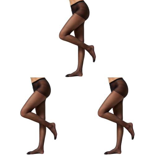 Nur Die Damen Seidenfein XL Strumpfhose, 15 DEN, Schwarz (Schwarz 94), X-Large (HerstellergröÃŸe: 48-52,Glanz Fein