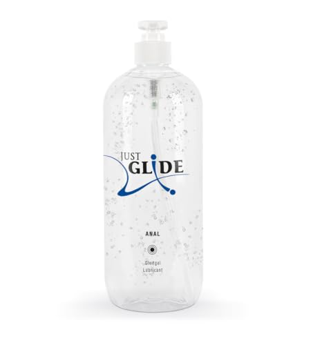 Just Glide Anal - intensives Anal-Gleitgel für Frauen und Männer, wasserbasiert, vegan, fett- und ölfrei, geeignet für Sex-Toys und Kondome, 1000 ml