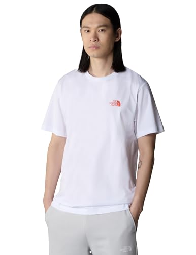THE NORTH FACE - Herren Biner Grafik 4 T-Shirt - Standard Fit Tee - Rundhalsausschnitt - TNF White, L
