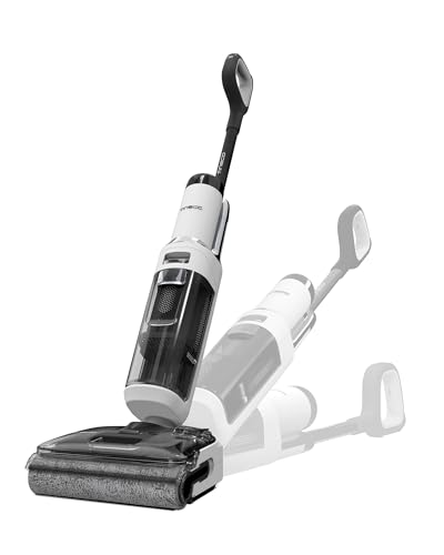 Tineco Floor ONE S6 Stretch Lite Nass Trockensauger, 180°Lay-Flat Nasssauger, Zentrifugallufttrocknung, 40min Laufzeit, Beidseitige Kantenreinigung, erreichen in niedriger Möbel für Tierhaare