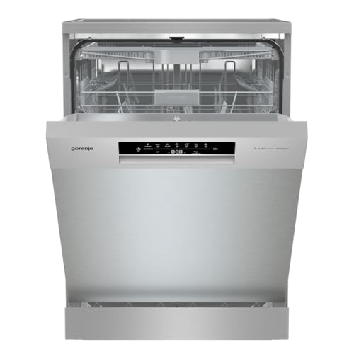 Gorenje GS643C90X Geschirrspüler/Freistehend/60 breite/16 Maßgedecke/6 Programme/TotalDry/FlexUse/Ecoprogramm/Automatikprogramm/Intensivprogramm/Kristallglas/EEK: C/Maße(HxBxT): 84,5 x 59,9 x 59,7 cm
