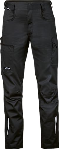 Uvex syneXXo Light Männer Arbeitshose, Lange Bundhose für die Arbeit, Schwarz, Größe 46