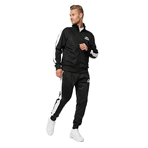 Lonsdale Herren Pember Jogginganzug, Schwarz, XL