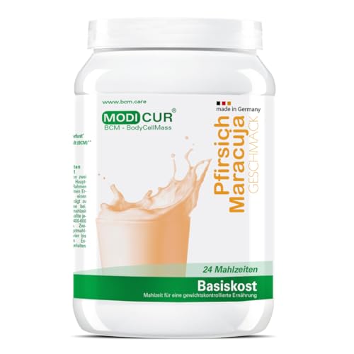 BCM Modicur Basis Pfirsich-Maracuja 1 Dose à 480g (24 Portionen/Eiweißshake/BCM BodyCellMass)