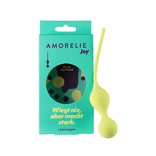 AMORELIE Joy – 75g Liebeskugeln Glow | Beckenbodentrainer für Frauen | Wasserfest | aus Silikon