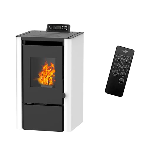 Sannover Anita Luft-Pelletofen, 7,6 kW, Weiß