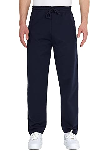 COMEOR Jogginghose Herren mit Reißverschlusstaschen Baumwolle Trainingshose - Sporthose Jogginghosen Männer Jogger | Jungen Freizeithose
