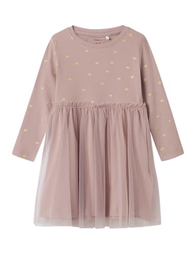 NAME IT Mädchen Nmfnadja Dress Noos Kleid, Deauville Mauve, 110 EU