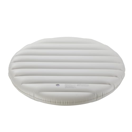 Arebos Thermoabdeckung für Whirlpools | grau | Whirlpoolzubehör für Pools | Aufblasbare Abdeckung | Ø140 cm