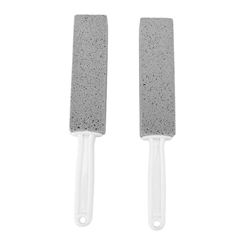 Pwshymi Toiletten-Bimsstein, schnell, einfach, hervorragende Reinigungskraft, Bimsstein-Toilettenbürste, feine glänzende Löcher mit Griff für Fliesenbad