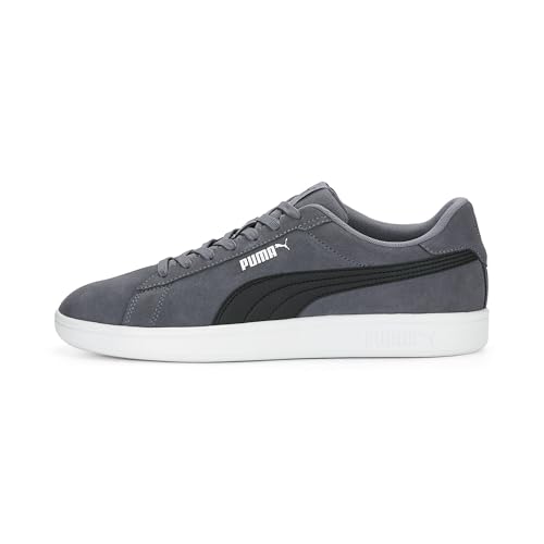 PUMA Unisex Smash 3.0 Sneaker, Gray Tile Black White, 43 EU