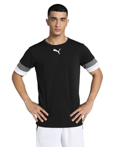 PUMA Herren Teamrise Jersey Shirt, Puma Black-smoked Pearl-puma White, XL EU