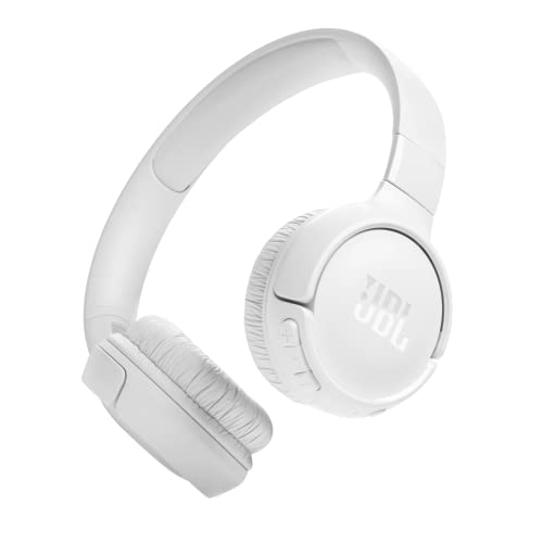 JBL Tune 520 BT Wireless On-Ear Kopfhörer – Mit JBL Pure Bass Sound, Bluetooth und leichtem, faltbarem Design – Bis zu 57 Stunden Musikwiedergabe – Weiß