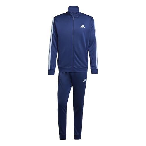 adidas Herren 3 STRIPES FRENCH TERRY TRACKSUITS, dark blue, M