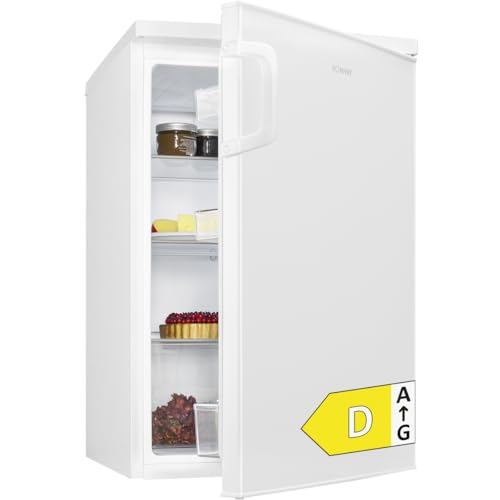 Bomann® Kühlschrank ohne Gefrierfach | Energieklasse D | 85cm | leise 39dB | 3 Ablagen | Türanschlag wechselbar | 133L | Kühlschrank klein mit Gemüsefach | Standardkühlschrank | VS 2195.1 weiß