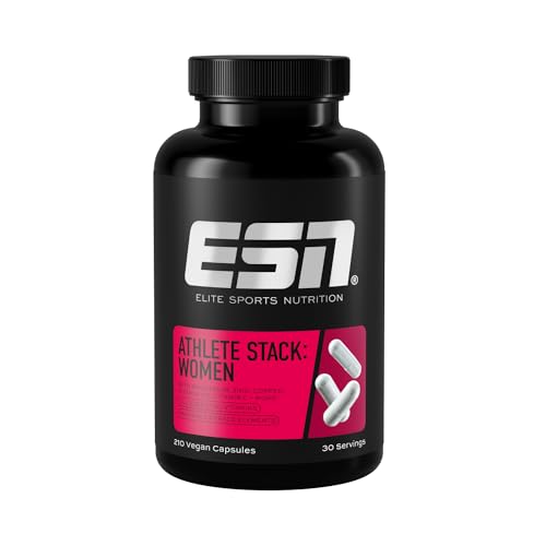 ESN Athlete Stack Women, 210 Kapseln, Alle essentiellen Vitamine und Mineralstoffe, vegan - Made in Germany
