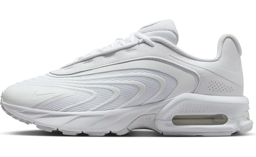 Nike Herren AIR MAX FIRE Sneaker, White/White-Black, 45.5 EU