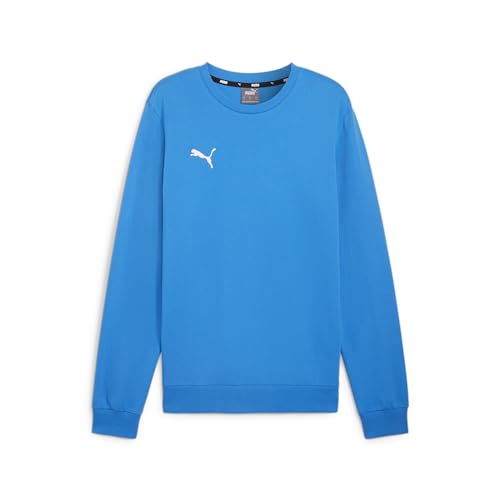 PUMA Herren Teamgoal Casuals Sweatshirt Mit Rundhalsausschnitt Strickpullover, Ignite Blue-puma White, L EU