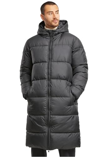 Urban Classics Mens Long Puffer Coat Black, XXL